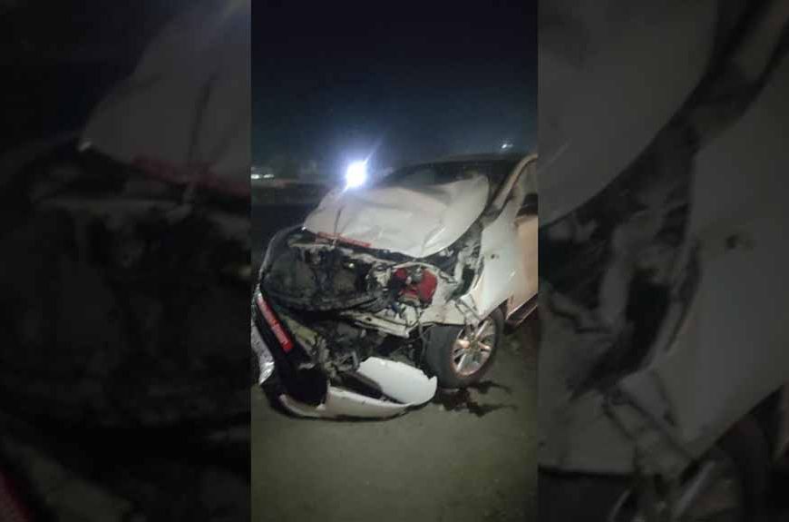 वित्त आयोग अध्यक्ष अरुण चतुर्वेदी भीषण सड़क हादसे से सुरक्षित, बड़ा हादसा टला