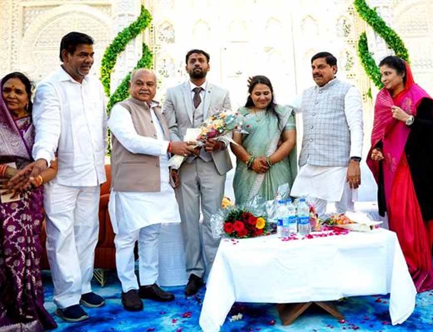 मुख्यमंत्री डॉ. यादव जतारा विधायक खटीक की सुपुत्री के विवाह समारोह में हुए शामिल