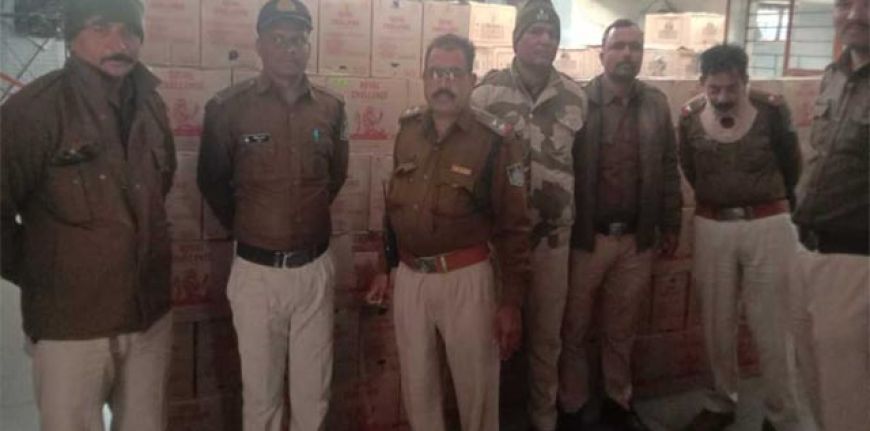 भोपाल में बड़ी कार्रवाई: डेढ़ करोड़ की अवैध शराब जब्त, ट्रक में 1200 पेटी मिली