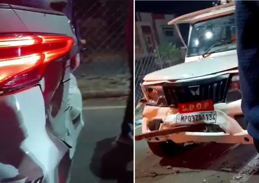 अशोकनगर में सिंधिया के काफिले की कारें टकराईं, एसडीओपी और तहसीलदार घायल; गाड़ियां भी क्षतिग्रस्त