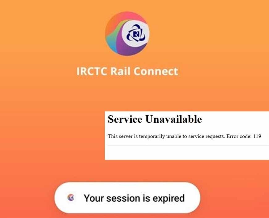 रेल कनेक्ट ऐप और वेबसाइट ठप, टिकट बुकिंग बंद! लाखों यात्री हुए परेशान