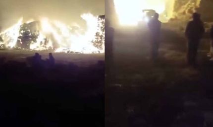 बायोमास प्लांट में भीषण आग: 1000 टन पराली राख, सौ से अधिक श्रमिकों की जान बची