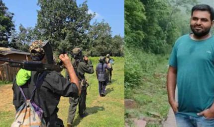 सड़क निर्माण में बाधा: नक्सलियों ने ठेकेदार को उठाया, सहकर्मी जान बचाकर कैंप पहुँचा