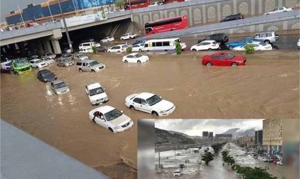 रेगिस्तान में आफत की बारिश! मक्का–मदीना में तबाही, हालात संभालने को रेड अलर्ट