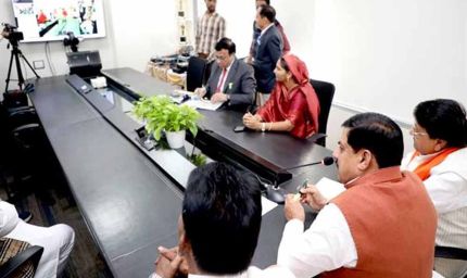 आगर सामूहिक विवाह में 551 जोड़ों को मुख्यमंत्री का आशीर्वाद, वीसी से दी उज्ज्वल भविष्य की शुभकामनाएं