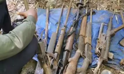 बालाघाट में नक्सल विरोधी अभियान को बड़ी सफलता, जंगल से ₹11.57 लाख नकद और हथियार बरामद