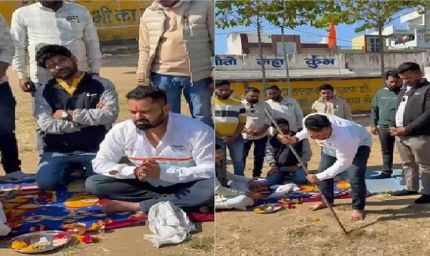 करणी सेना के महा आंदोलन का केंद्र बनेगा नेहरू स्टेडियम, अनुमति मिलते ही हुआ भूमि पूजन