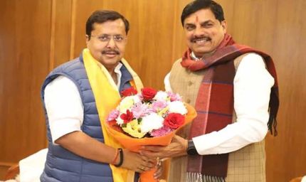 मुख्यमंत्री डॉ. मोहन यादव की भाजपा के नवनियुक्त कार्यकारी अध्यक्ष श्री नितिन नबीन से सौजन्य मुलाकात
