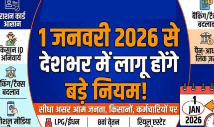 1 जनवरी से 9 बड़े नियम बदले, LPG, आधार, सैलरी और कार कीमतों पर पड़ेगा असर