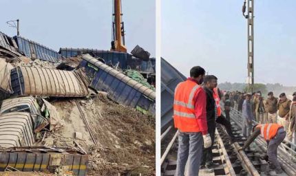 मालगाड़ी हादसे से रेल परिचालन प्रभावित, 17 ट्रेनें डायवर्ट और 13 रद्द