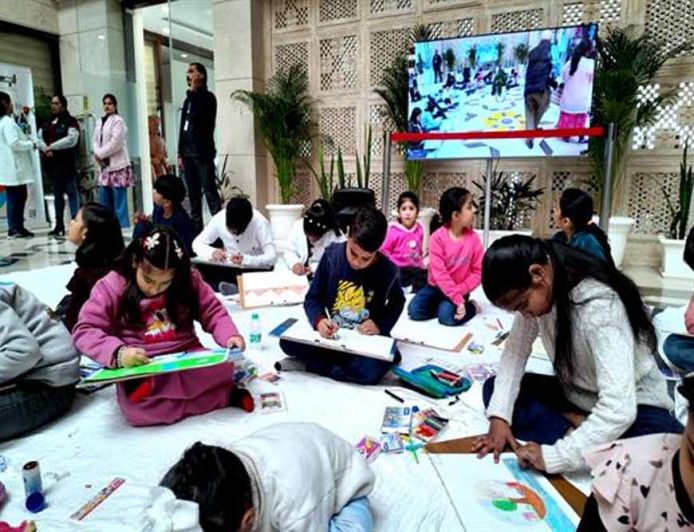 मध्यप्रदेश उत्सव का दूसरा दिन : ड्राइंग प्रतियोगिता का आयोजन