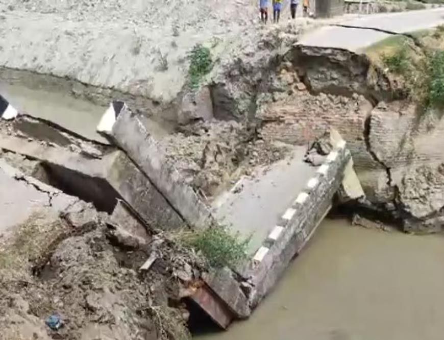 बरेली–पिपरिया मार्ग पर पुल का स्पान गिरने की घटना में प्रबंधक निलंबित