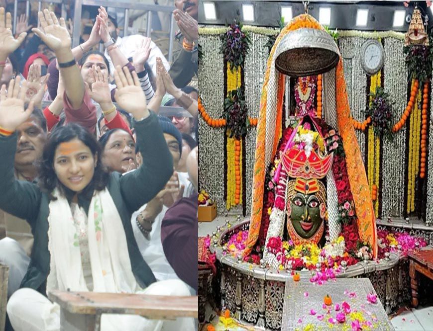 विश्व कप विजेता स्नेहा राणा ने महाकालेश्वर मंदिर में दर्शन कर जीत का श्रेय बाबा महाकाल को दिया