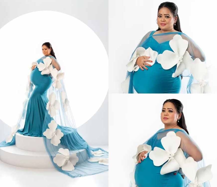 कॉमेडी क्वीन भारती सिंह का ग्लैमरस मेटरनिटी शूट वायरल, ब्लू गाउन में छाईं फैंस के दिलों पर