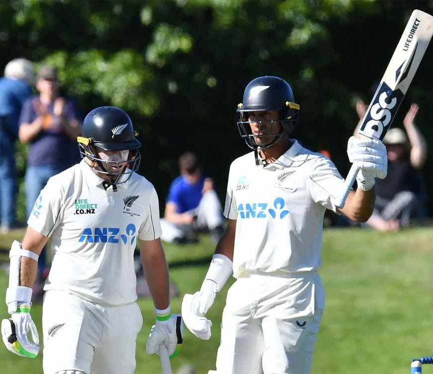 न्यूजीलैंड का बल्ला धमाका: रचिन–लैथम के शतकों से विंडीज पर 481 रन की पर्वत जैसी बढ़त