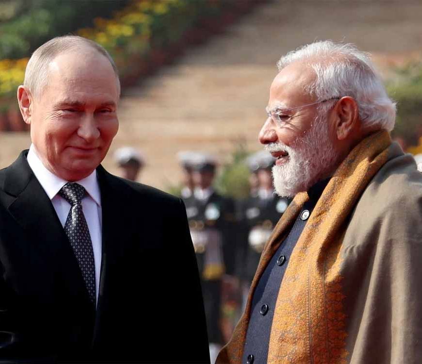 गार्ड ऑफ ऑनर से हैदराबाद हाउस तक: पीएम मोदी से अहम मुलाकात के लिए पहुँचे रूस के राष्ट्रपति पुतिन