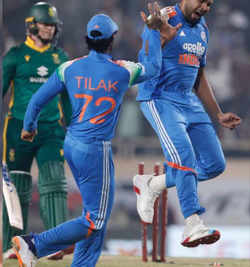 तीसरा टी20 मुकाबला: हर्षित राणा ने किया ब्रेविस का शिकार, साउथ अफ्रीका की हालत खस्ता