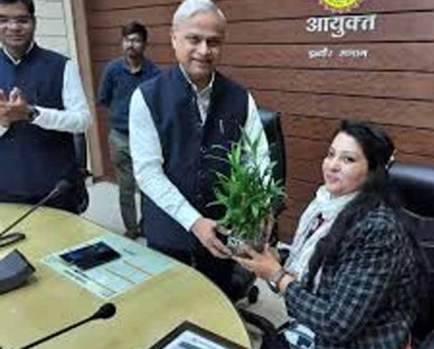 सुश्री पूजा गर्ग एक दिन के लिए बनी आयुक्त दिव्यांगजन