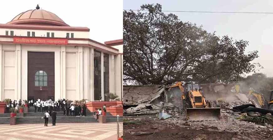 नेशनल हाईवे पर बुलडोजर का सख्त संदेश, अवैध ढाबे हुए ध्वस्त