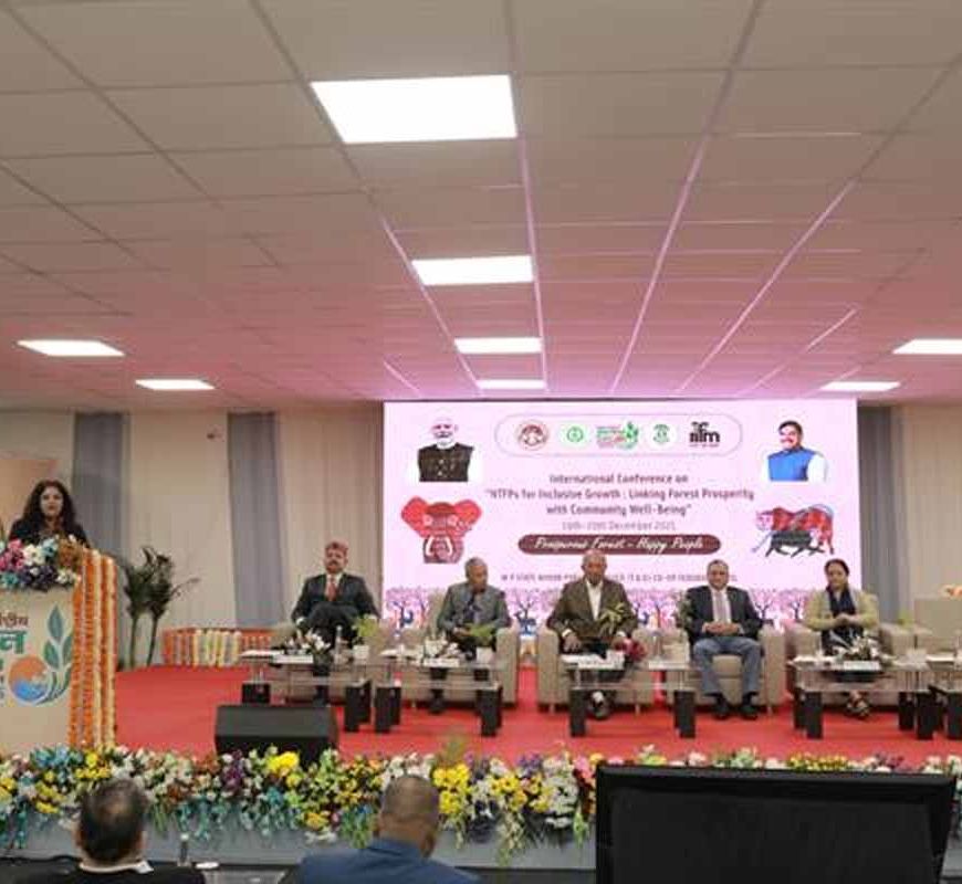 गाडरवाड़ा की सबई रस्सी एवं दोना पत्तल बनाने की विधि मेले में आकर्षण का केन्द्र रही