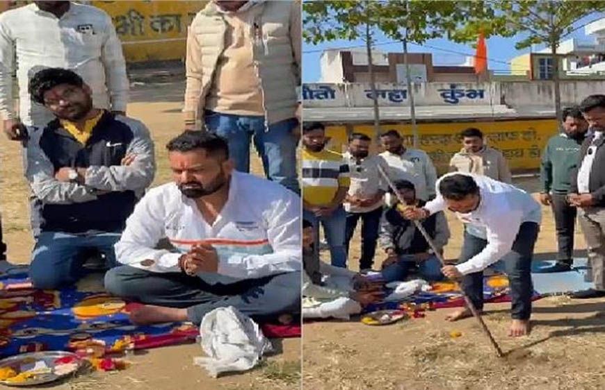 करणी सेना के महा आंदोलन का केंद्र बनेगा नेहरू स्टेडियम, अनुमति मिलते ही हुआ भूमि पूजन