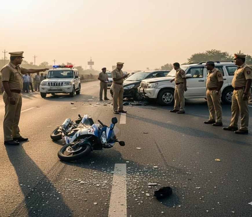 नूंह में रफ्तार का कहर: बेकाबू कार ने बाइक को रौंदा, एक ही परिवार के 3 लोगों की मौत