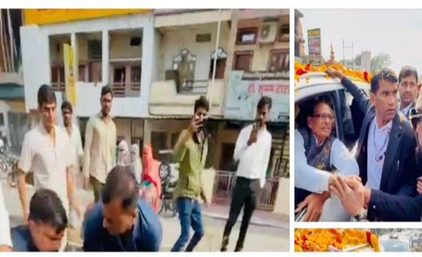 केंद्रीय कृषि मंत्री की सुरक्षा में चूक, शिवराज चौहान के काफिले में युवक घुसा