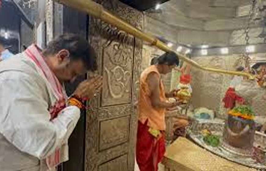 उपमुख्यमंत्री शुक्ल ने बाबा महाकालेश्वर के किए दर्शन