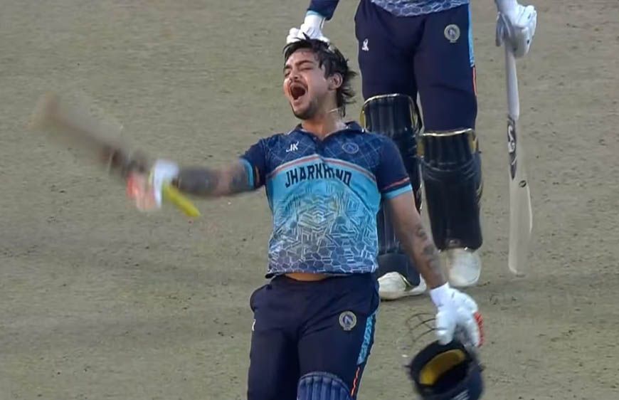 ईशान किशन ने 39 गेंदों में 125 रन की तूफानी पारी, 33-बॉल में बनाया लिस्ट-ए में दूसरी सबसे तेज सेंचुरी