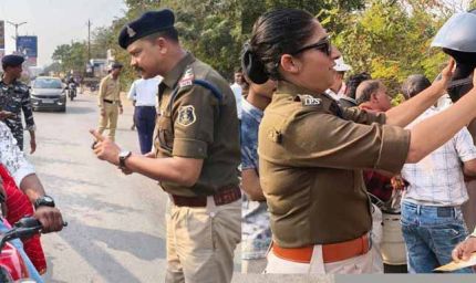 यातायात जागरूकता की मिसाल: पुलिस ने दी समझाइश, नियम मानने वालों को मुफ्त हेलमेट