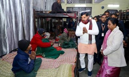 सीएम डॉ. यादव का मानवीय चेहरा: रैन बसेरे का निरीक्षण, जरूरतमंदों को चाय और कंबल वितरण