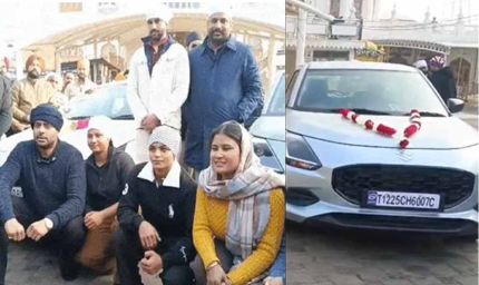 पंजाबी सिंगर ने बाढ़ प्रभावित लड़के-लड़कियों को गिफ्ट की कारें, मनकीरत औलख बोले-वादा निभाया