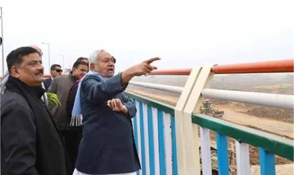 कड़ाके की ठंड में भी एक्शन में सीएम नीतीश, सुबह-सुबह जेपी गंगापथ पहुंचे, सौंदर्यीकरण कार्य का लिया जायजा