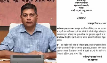 छत्तीसगढ़ के अमिताभ जैन बने मुख्य सूचना आयुक्त, राज्य सूचना आयोग में हुईं नई नियुक्तियां