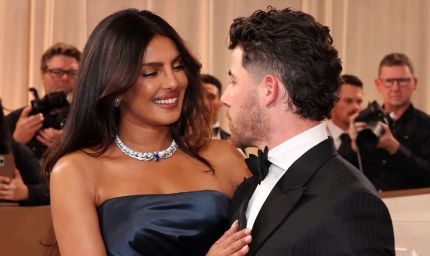 वेस्टर्न गाउन में ग्लैमरस अंदाज़ में दिखीं प्रियंका चोपड़ा, पति निक ने प्यार से संवारे बाल