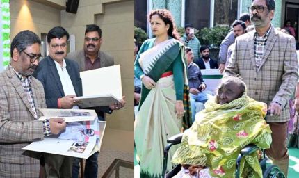 शिबू सोरेन की कॉफी टेबल बुक देख भावुक हुईं रूपी सोरेन, दुर्गा की तस्वीर देख सजल हुई आंखें