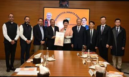 भाजपा दफ्तर पहुंचे चीन की कम्युनिस्ट पार्टी के डेलिगेशन, गलवान घटना के बाद पहली मुलाकात