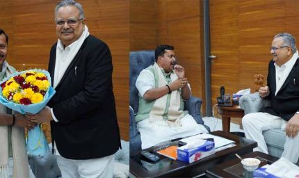 दिल्ली में छत्तीसगढ़ विधानसभा अध्यक्ष डॉ रमन सिंह ने भाजपा के राष्ट्रीय कार्यकारी अध्यक्ष नितिन नबीन से की मुलाकात