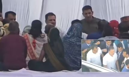 इंदौर के भागीरथपुरा में पैदल चले राहुल गांधी, दूषित जल से पीड़ितों से की मुलाकात