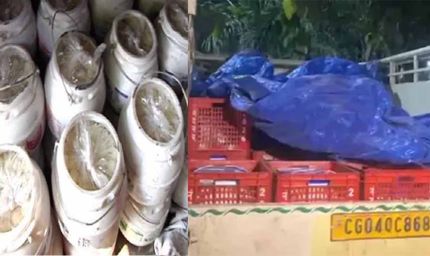 रायगढ़ में ग्रामीणों ने पकड़ा नकली दही, असली के पैकेट में पिकअप से सप्लाई