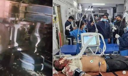 गुजरात में डिवाइडर तोड़कर इनोवा पर पलटा ट्रक, 7 राजस्थानियों की मौत