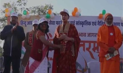 उपमुख्यमंत्री दिया कुमारी ने राष्ट्रभक्ति की मिसाल पेश, वंदे मातरम् रैली में लिया भाग