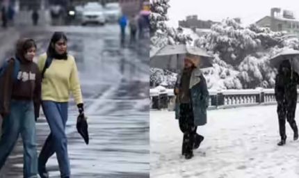 उत्तर भारत के कई राज्यों में सहित दिल्ली भीगी, पहाड़ों पर भारी बर्फबारी