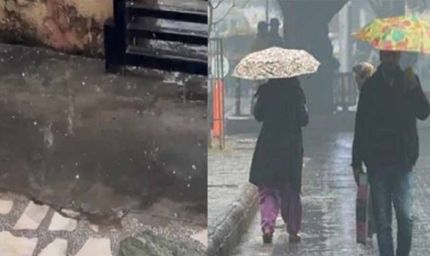 पंजाब में गिरे ओले!, बारिश ने फिर बढ़ाई ठंड