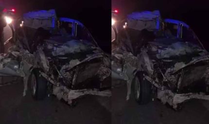 एक्सप्रेसवे पर मौत का तांडव: 4 KM तक ट्रक में फंसी घिसटती रही कार, 4 की दर्दनाक मौत