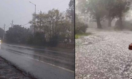 हरियाणा में पश्चिमी विक्षोभ का 'डबल अटैक', 11 जिलों में बारिश के साथ पड़े ओले
