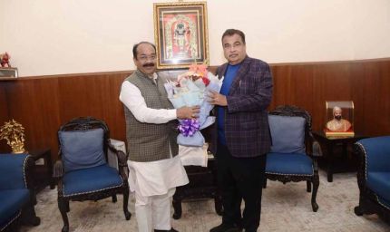 नई दिल्ली में डिप्टी सीएम अरुण साव की केंद्रीय मंत्री नितिन गडकरी से अहम मुलाकात