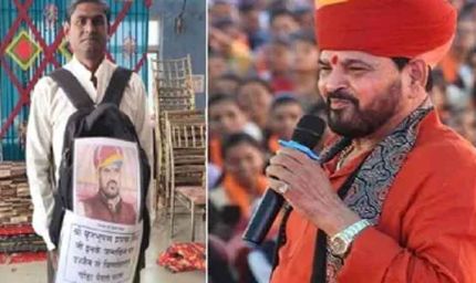 बृजभूषण शरण सिंह से मिलने 900 KM पैदल चला युवक, हेमंत सूर्यवंशी का MLA प्रतीक ने किया भव्य स्वागत