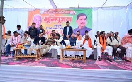 मुंगेली के ग्राम बुधवारा में आगर नदी पर एनीकट निर्माण का भूमिपूजन, केंद्रीय राज्य मंत्री तोखन साहू ने बताई परियोजना की अहमियत