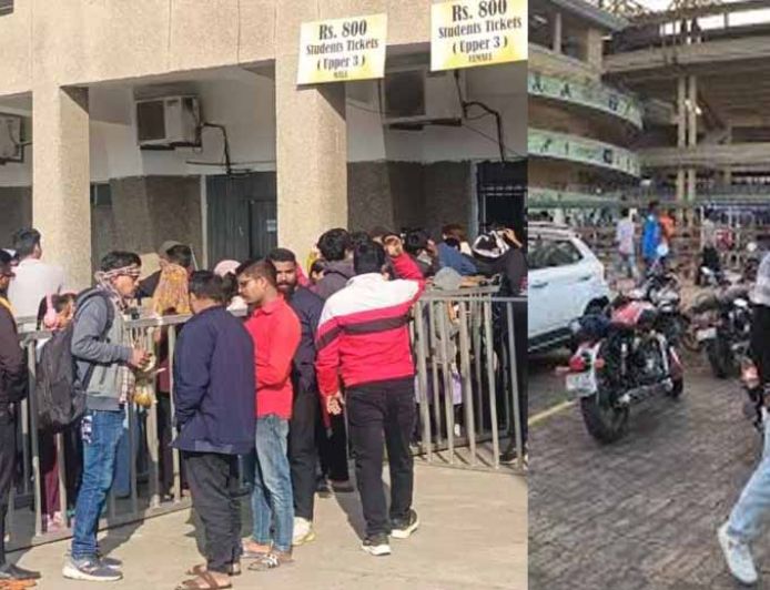 रायपुर में भारत-न्यूजीलैंड टी-20 मैच की टिकट बिक्री शुरू, टिकट लेने उमड़ी स्टूडेंट और फैंस की भीड़